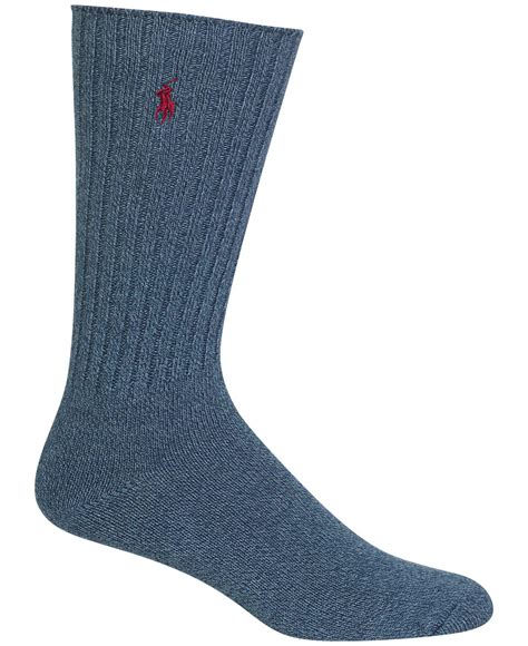 men's denim blue crew socks.